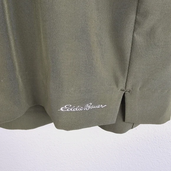 Eddie Bauer Olive Green Slightly Curvy Straight Spindrift UPF 50+ Skort NWT - Picture 7 of 8